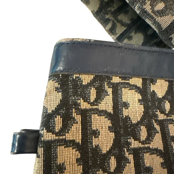 2 Dior bags navy blue trotter vintage set cosmetic bags - Picture 7 of 8